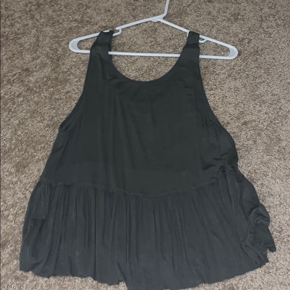 Army green tank top